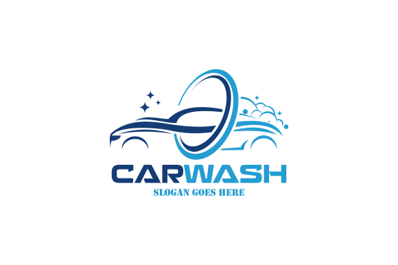 Download Flat Car Wash Logo Background. Best Logo - Logo Collection