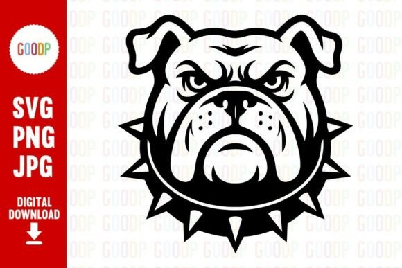 Download Bulldog Head Mascot PNG - Dog head Collection
